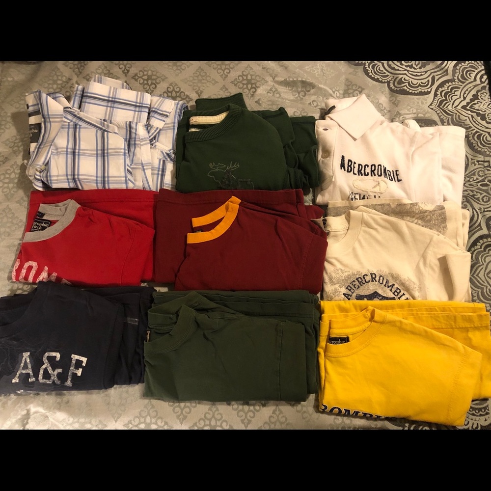 9 XL Abercrombie & Fitch Shirts